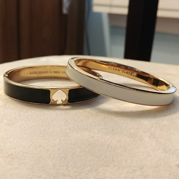 kate spade Jewelry - Kate Spade White Bangle, EUC!
